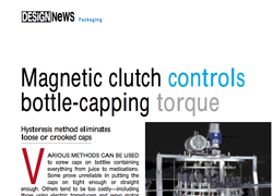 Design News: Magnetic clutch controls bottle-capping torque