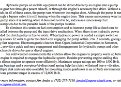 Hydraulics and Pneumatics: Pump clutches save energy, wear and tear.
