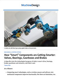 How « Smart » Components are Getting Smarter: Valves, Bearings, Gearboxes and Brakes