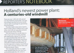 Machine Design: Ogura Electromagnetic Clutch Helps Hollands Newest Powerplant:  A centuries old windmill