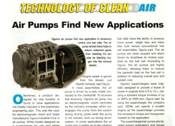 Diesel Progress: Ogura Air Pumps find New Applicatons