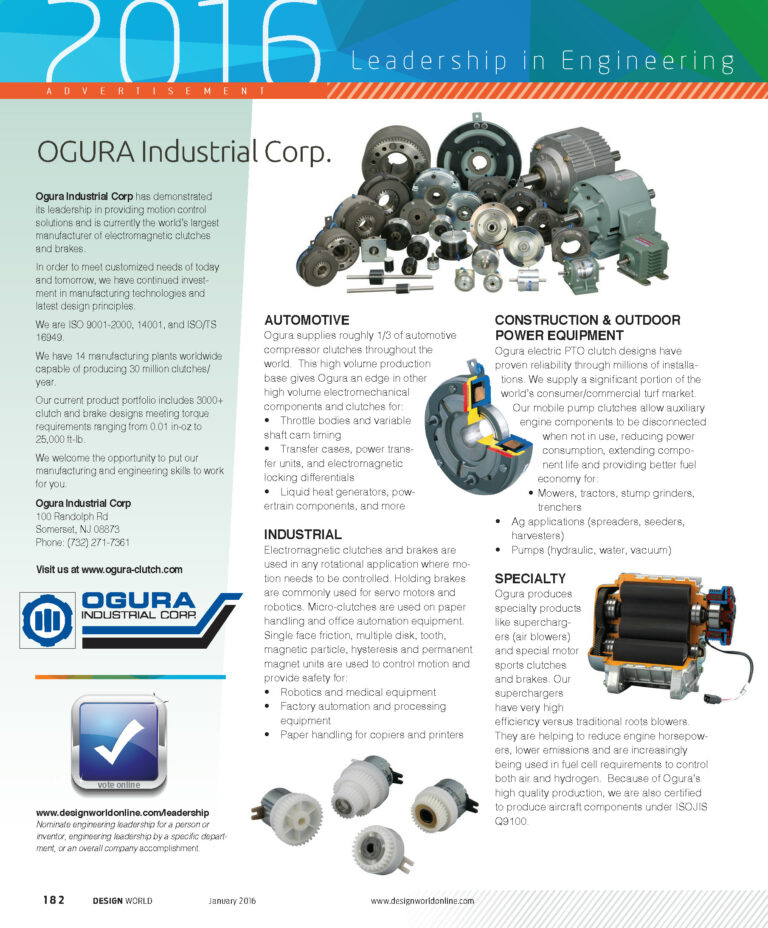 Design World: Ogura Profile in Design World Magazine