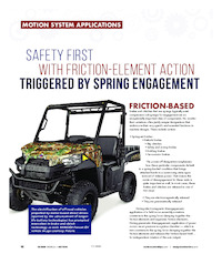 Safety first with friction-element action triggered by spring engagement