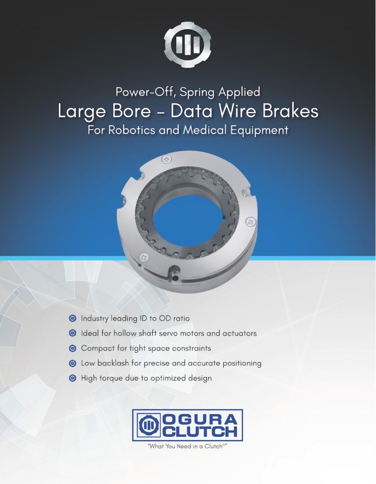 POWER OFF SPRING-APPLIED LARGE BORE DATA WIRE BRAKES